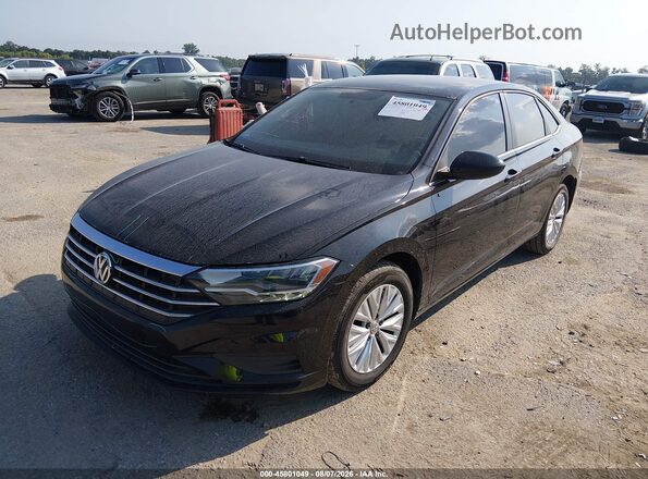 3VWC57BU4KM126124 2019 VOLKSWAGEN JETTA Черный Передняя левая четверть