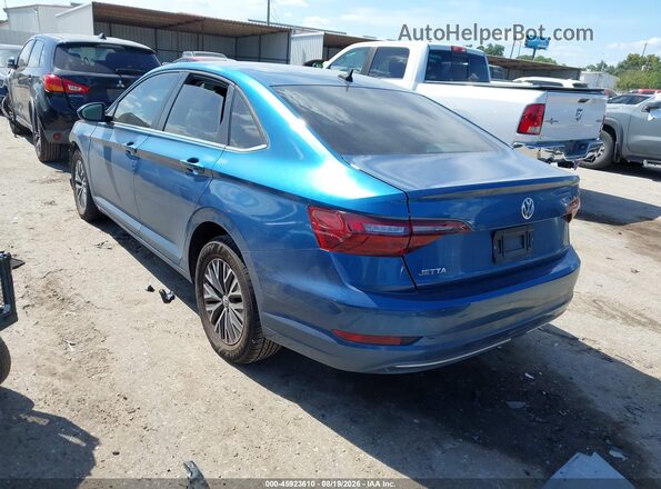3VWC57BU5MM021983 2021 VOLKSWAGEN JETTA Blue Հետևի ձախ