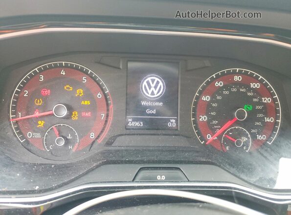 3VWC57BU6KM022038 2019 VOLKSWAGEN JETTA Gray Widok zestawu wskaźników