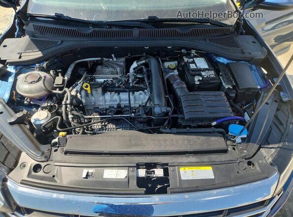 3VWC57BU6MM092433 2021 VOLKSWAGEN JETTA Blue Вид задньої частини салону