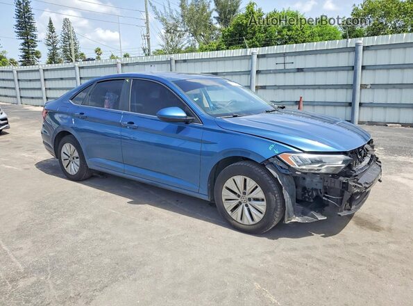 3VWC57BU7LM087191 2020 VOLKSWAGEN JETTA Синий Передняя правая четверть