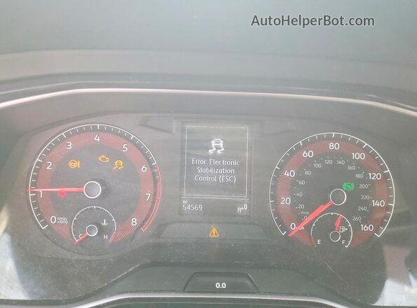 3VWC57BU7LM087191 2020 VOLKSWAGEN JETTA Синий Вид щитка приборов