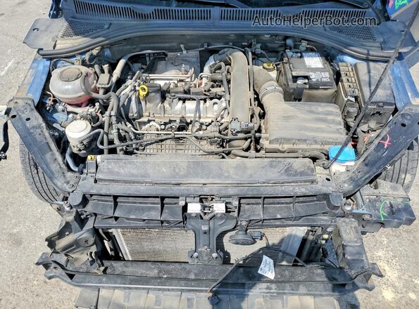 3VWC57BU7MM038848 2021 VOLKSWAGEN JETTA Blue Widok wnętrza z tyłu