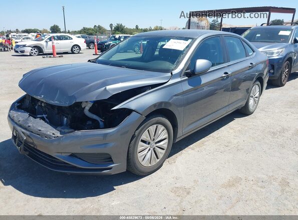 3VWC57BU8KM032232 2019 VOLKSWAGEN JETTA Серый Передняя левая четверть