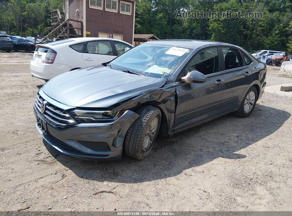 3VWC57BU8KM083939 2019 VOLKSWAGEN JETTA Серый Передняя левая четверть