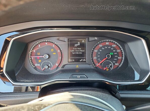 3VWC57BU8LM085384 2020 VOLKSWAGEN JETTA Black Вид щитка приладів