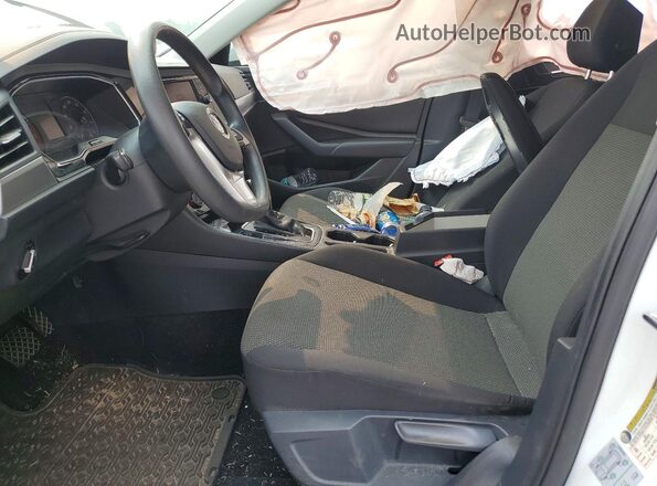3VWC57BUXMM094847 2021 VOLKSWAGEN JETTA White Widok wnętrza z przodu