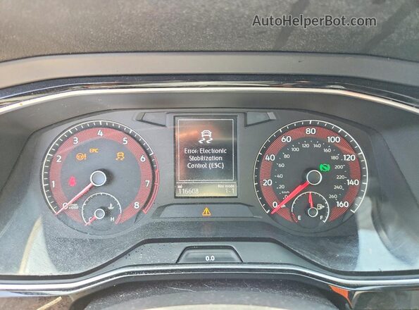 3VWCB7BU0KM161719 2019 VOLKSWAGEN JETTA Charcoal Vista del cuadro de instrumentos