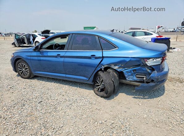 3VWCB7BU0KM210210 2019 VOLKSWAGEN JETTA Синий Задняя левая четверть