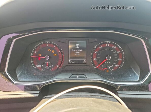 3VWCB7BU0KM210210 2019 VOLKSWAGEN JETTA Синий Вид щитка приборов