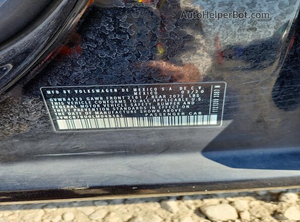 3VWCB7BU0LM049181 2020 VOLKSWAGEN JETTA Black Vista del compartimento del motor
