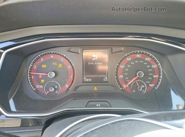 3VWCB7BU0LM067423 2020 VOLKSWAGEN JETTA Gray Widok zestawu wskaźników
