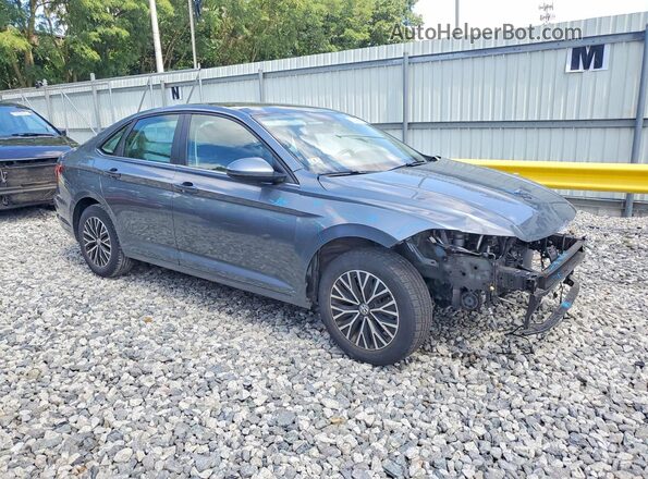 3VWCB7BU2KM232628 2019 VOLKSWAGEN JETTA Серый Передняя правая четверть