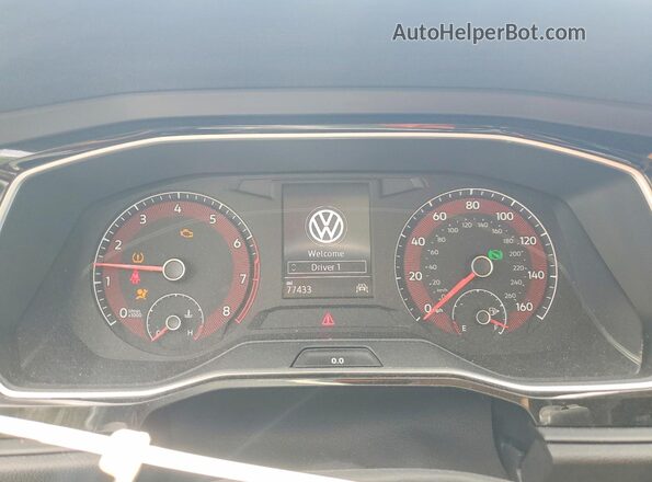 3VWCB7BU2KM232628 2019 VOLKSWAGEN JETTA Серый Вид щитка приборов