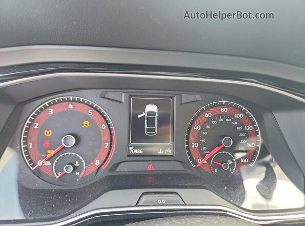 3VWCB7BU2KM239059 2019 VOLKSWAGEN JETTA Black Вид щитка приладів