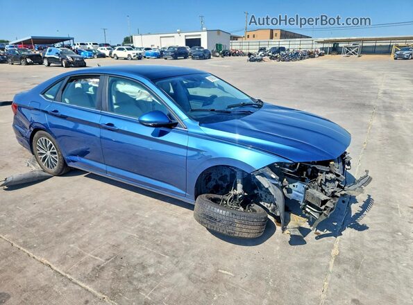 3VWCB7BU2LM009023 2020 VOLKSWAGEN JETTA Blue Передня права чверть