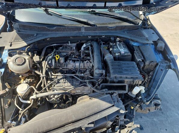 3VWCB7BU2LM009023 2020 VOLKSWAGEN JETTA Blue Вид задньої частини салону
