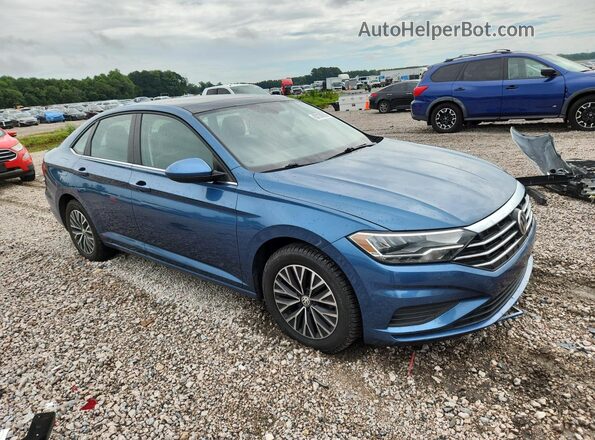 3VWCB7BU3KM201310 2019 VOLKSWAGEN JETTA Blue Przód prawy