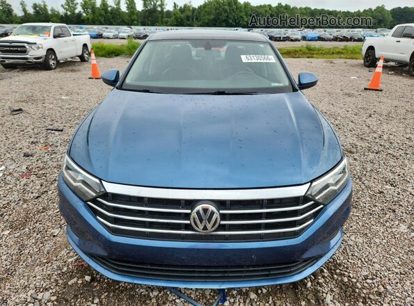 3VWCB7BU3KM201310 2019 VOLKSWAGEN JETTA Blue Widok z przodu