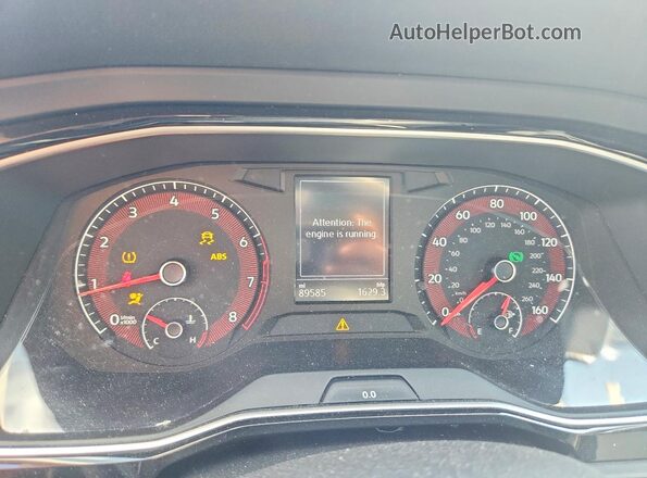3VWCB7BU6LM028321 2020 VOLKSWAGEN JETTA Silver Вид щитка приладів