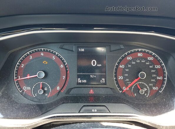 3VWCB7BU6LM037763 2020 VOLKSWAGEN JETTA Black Вид щитка приладів
