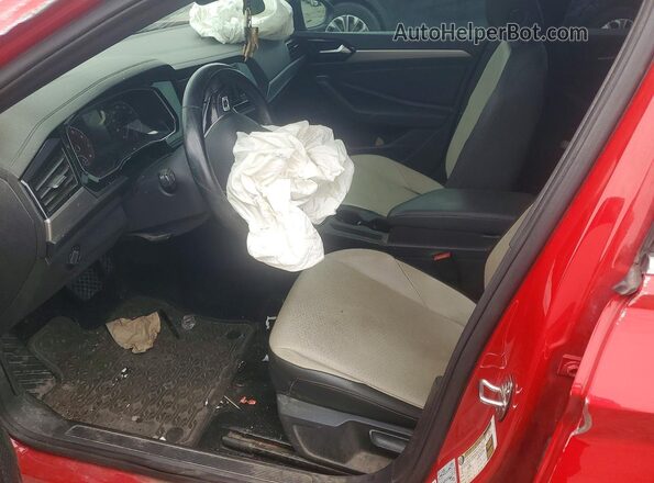 3VWCB7BU8KM214621 2019 VOLKSWAGEN JETTA Red Вид салону спереду