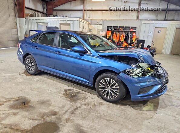 3VWCB7BU8LM034458 2020 VOLKSWAGEN JETTA Blue Передня права чверть