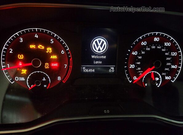 3VWCB7BU8LM034458 2020 VOLKSWAGEN JETTA Blue Вид щитка приладів