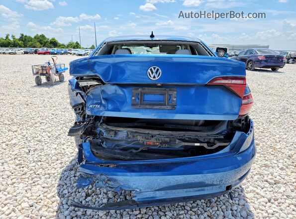 3VWCB7BU9LM045923 2020 VOLKSWAGEN JETTA Blue Rear view