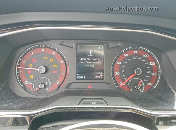 3VWCB7BUXKM213972 2019 VOLKSWAGEN JETTA White ხელსაწყოთა პანელის ხედი