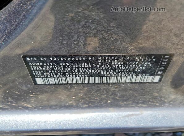 3VWCB7BUXLM031805 2020 VOLKSWAGEN JETTA Серебряный Вид подкапотного пространства