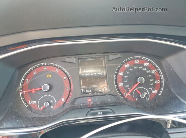 3VWCB7BUXLM031805 2020 VOLKSWAGEN JETTA Серебряный Вид щитка приборов