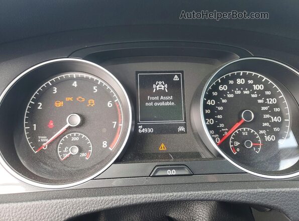 3VWD17AU2JM751525 2018 VOLKSWAGEN GOLF White Vista del cuadro de instrumentos