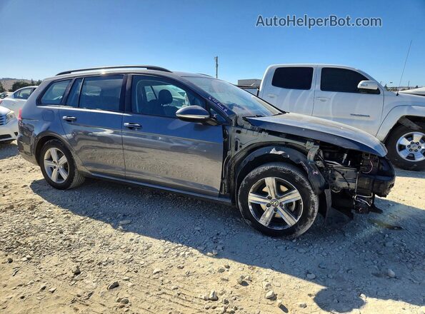 3VWD17AUXJM752387 2018 VOLKSWAGEN GOLF Серый Передняя правая четверть