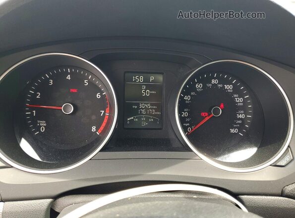 3VWD67AJ3GM345267 2016 VOLKSWAGEN JETTA Белый Вид щитка приборов