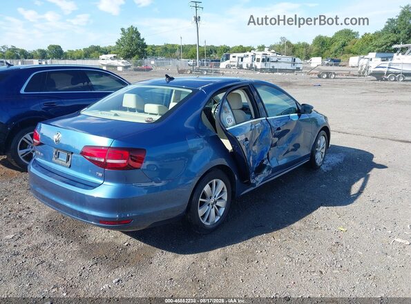 3VWD67AJ3GM373392 2016 VOLKSWAGEN JETTA Синий Задняя правая четверть