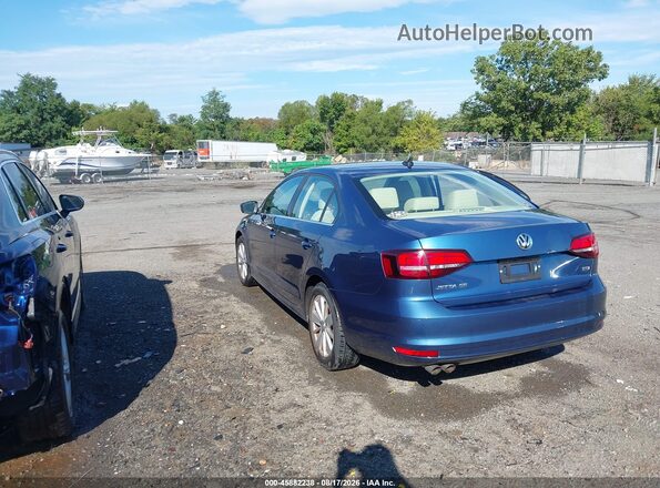 3VWD67AJ3GM373392 2016 VOLKSWAGEN JETTA Синий Задняя левая четверть