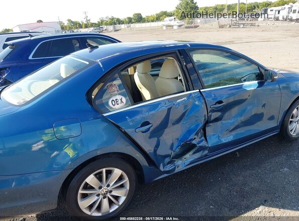 3VWD67AJ3GM373392 2016 VOLKSWAGEN JETTA Синий Вид спереди