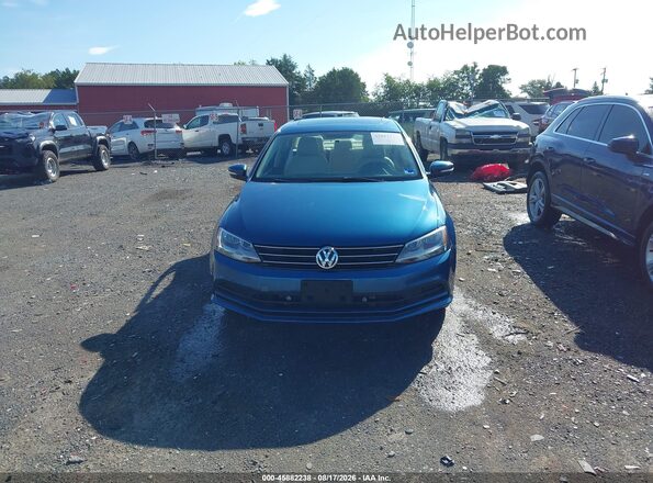 3VWD67AJ3GM373392 2016 VOLKSWAGEN JETTA Синий Вид щитка приборов