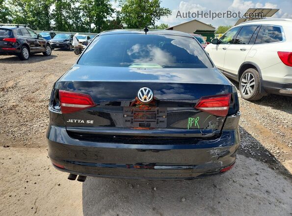 3VWD67AJ7GM363206 2016 VOLKSWAGEN JETTA Black Вид ззаду
