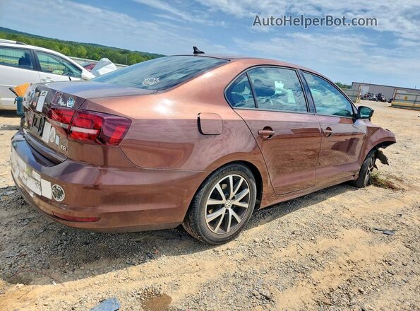 3VWD67AJ9GM402605 2016 VOLKSWAGEN JETTA Коричневый Задняя правая четверть