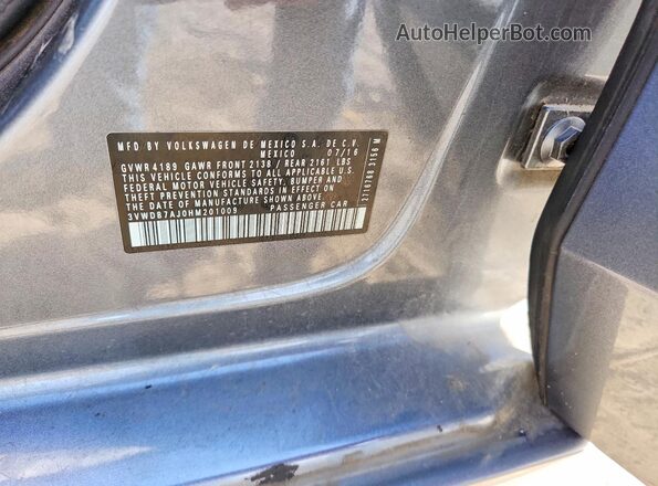 3VWDB7AJ0HM201009 2017 VOLKSWAGEN JETTA Gray Вид підкапотного простору