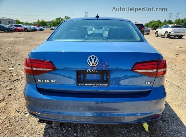 3VWDB7AJ0HM224290 2017 VOLKSWAGEN JETTA Blue უკანა ხედი