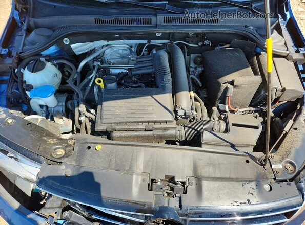 3VWDB7AJ0HM224290 2017 VOLKSWAGEN JETTA Blue უკანა სალონის ხედი