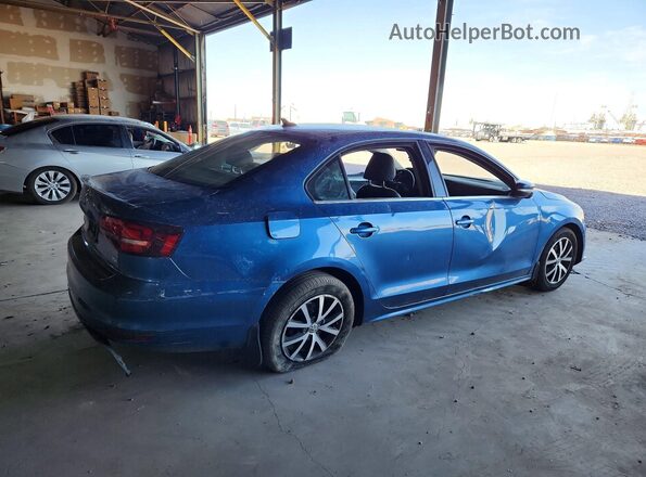 3VWDB7AJ0HM225309 2017 VOLKSWAGEN JETTA Синий Задняя правая четверть