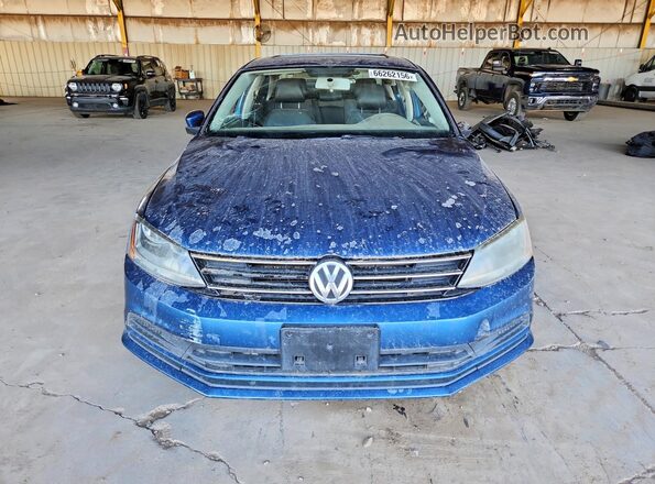 3VWDB7AJ0HM225309 2017 VOLKSWAGEN JETTA Синий Вид спереди
