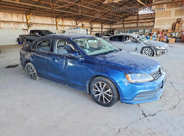 3VWDB7AJ0HM225309 2017 VOLKSWAGEN JETTA Синий Передняя правая четверть