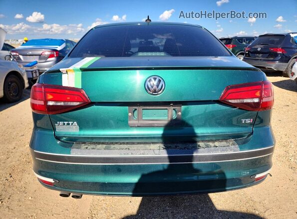 3VWDB7AJ0HM243678 2017 VOLKSWAGEN JETTA Green უკანა ხედი