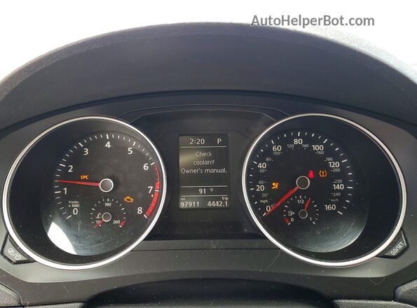 3VWDB7AJ0HM270699 2017 VOLKSWAGEN JETTA Белый Вид щитка приборов