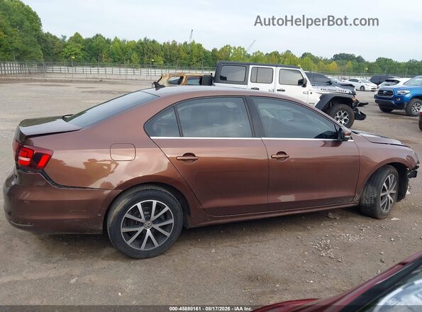 3VWDB7AJ0HM277250 2017 VOLKSWAGEN JETTA Brown Вид задньої частини салону